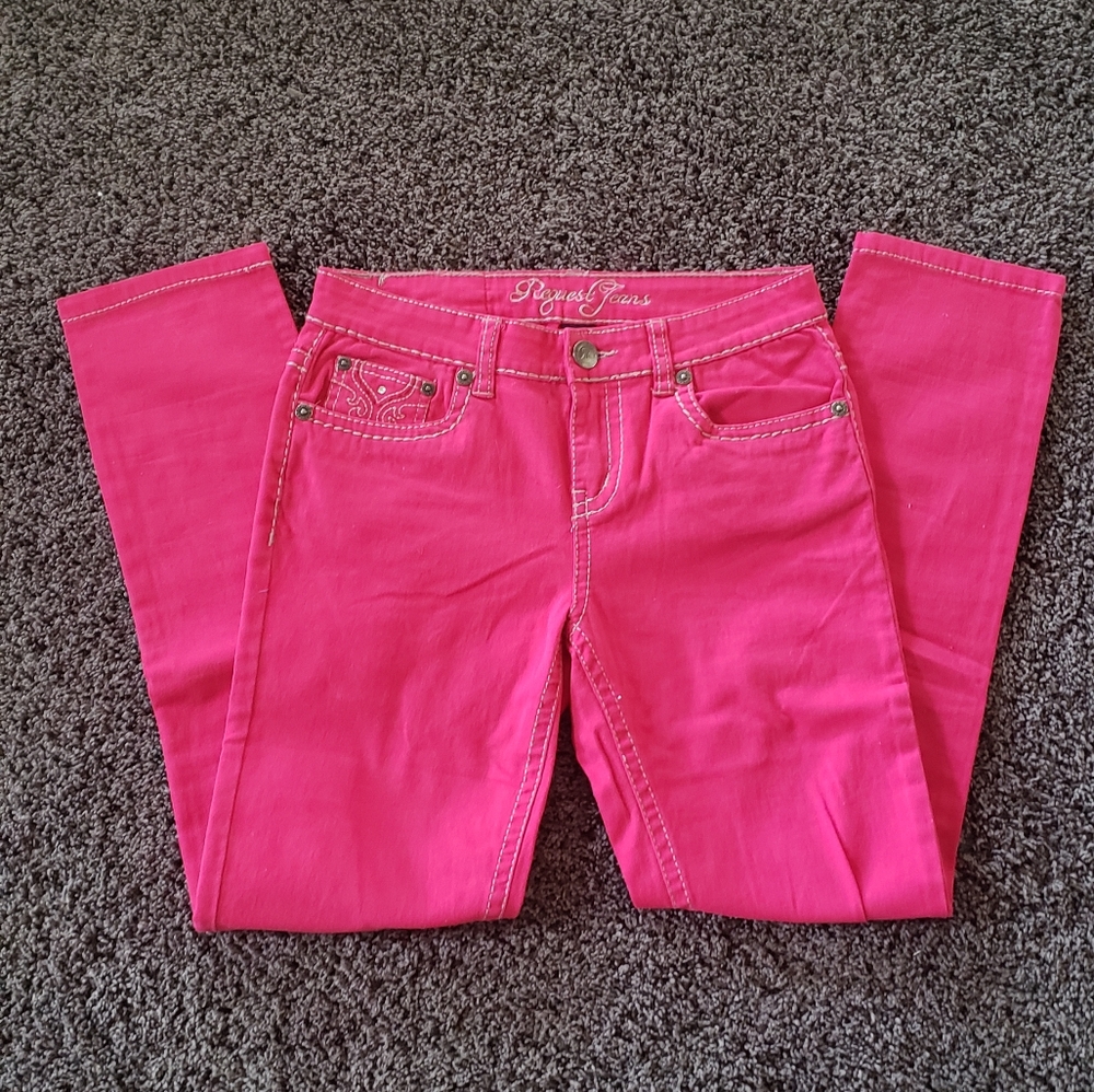 Request Brand Pink Jeans Sz 14